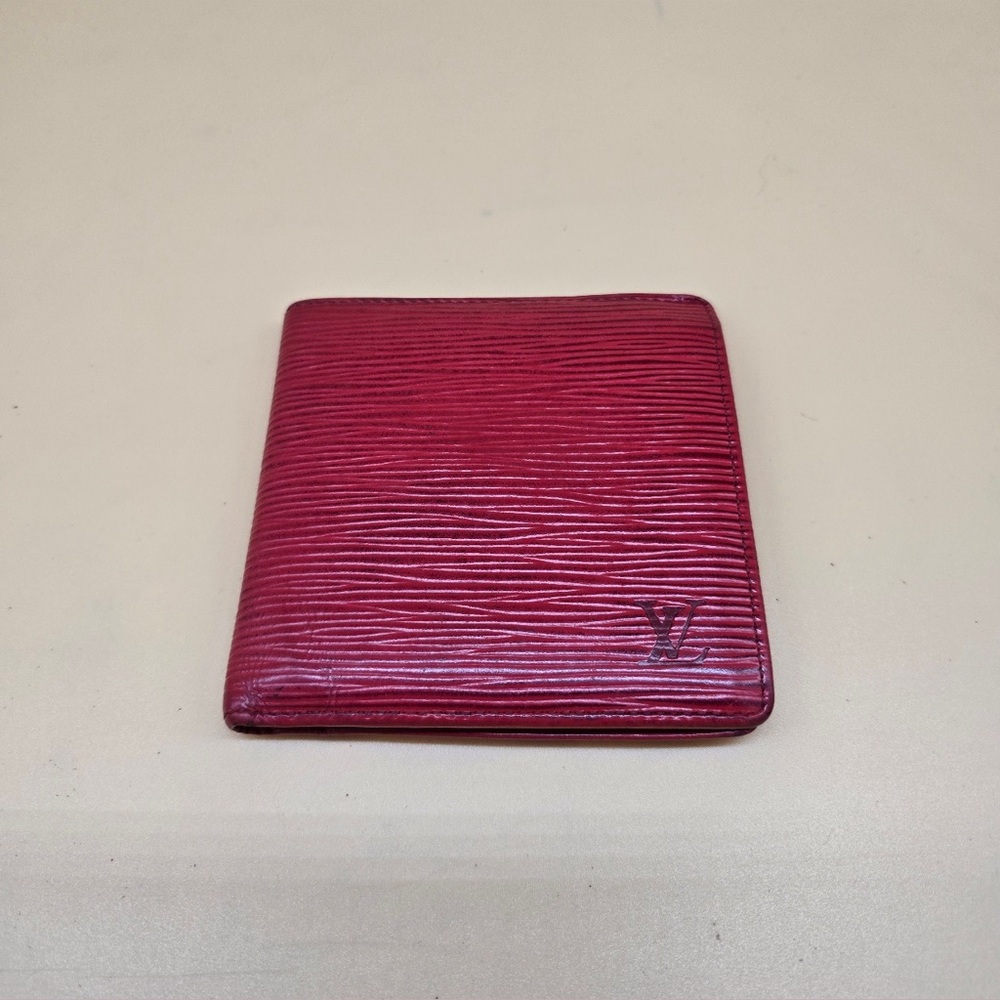 Louis Vuitton Red Textured Wallet